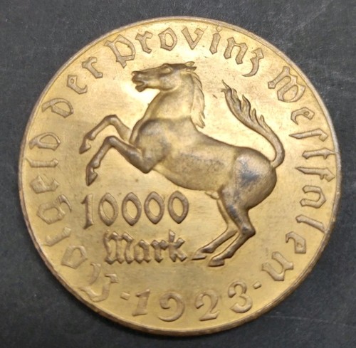 10000 mark notgeld münze - notgeld,