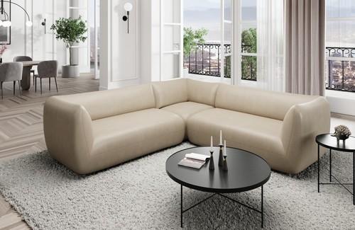 Leder couch ecksofa design - leder,