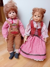 Künstler Puppen Porzellan Zwillinge ca.60 cm