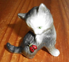 kleine Katze mit Marienkäfer von Goebel, Vintage