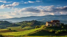 Wandbild toskana landschaft - wandbild:, toskana-landschaft