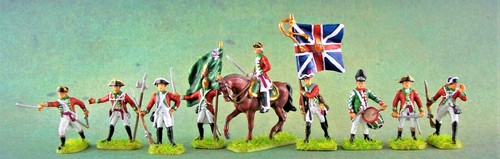 Britische infanterie bemalt - britische,