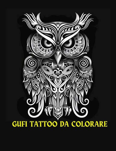 Gufi tattoo colorare idee - da,