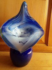 Glasvase Mundgeblasen