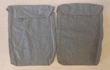 Wehrmacht/Heer, 2 Stück  Gasplanentaschen, spät, unfertig.
