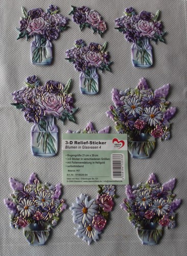 Relief sticker blumen in - 3-d, "blumen