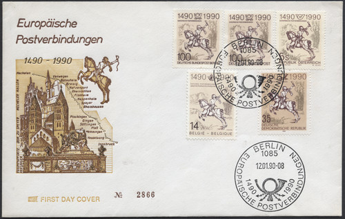 Bund 1990 500 jahre post - bund, post"