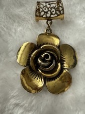 Tuchhalter Spange Messing Goldfarben 