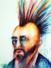 Van Gogh Punk GEMÄLDE abstrakte Kunst - C. FANTA Bild portrait Leinwand MALEREI