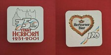 Herborner Bier 750 Jahre Herborn Brauerei Bierdeckel Bier