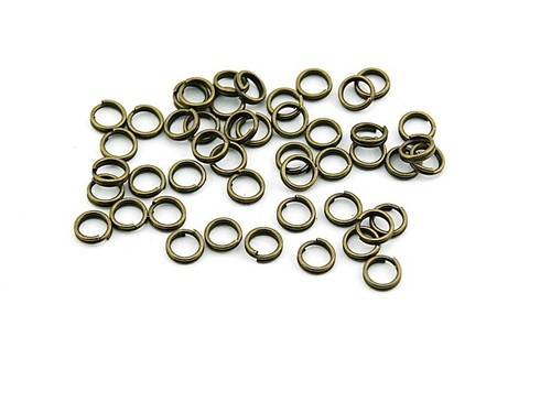 100 splitringe vintage bronze - splitringe,