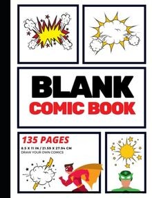 Blank comic book - blank,