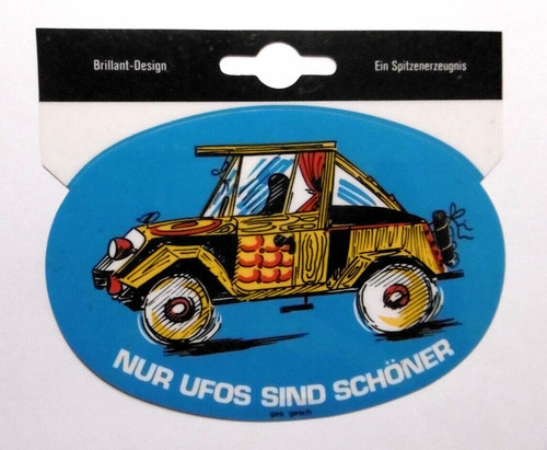 Werbe aufkleber nur - ufos, sind