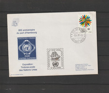 BRD-SB-Brief-800. Jahre Hamburger Hafen-Tag der UNO-Genf-1989-TOP