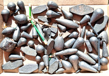 Großes Konvolut Angelblei 2,5 kg Birnenblei Olivenblei Grundblei Sechskantblei