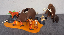 Playmobil 5101 Steinzeit Mammutknochen-Zelt mit Jägern Mammuts Säbelzahntiger*GF