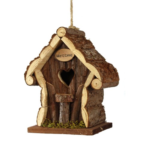 Deko holz vogelhaus 22x15cm - deko,