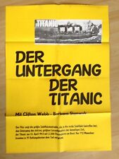 Filmposter * Kinoplakat * A1 * Der Untergang der Titanic * WA 70er * Negulesco