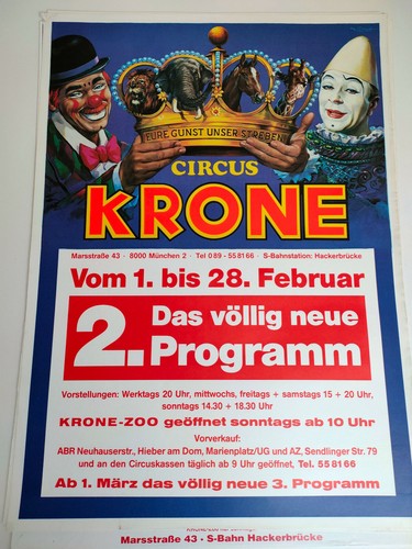 Plakat circus krone münchen - plakat,