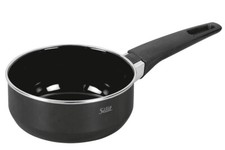 Silit Modesto Stielkasserolle Ø 16cm 1,30 Liter Milchtopf Funktionskeramik black