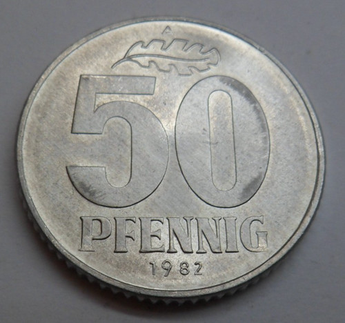 Ddr pfennig 1982 ga5 - 50, pfennig,