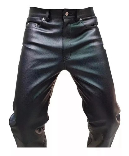 Schwarze lederhose für herren - lederhose,