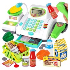 Kaufladen Spielzeug mit Scanner Mikrofon Kasse Kinder ab 3 Jahre