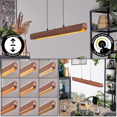 Schwarze retro pendellampe mit - retro,