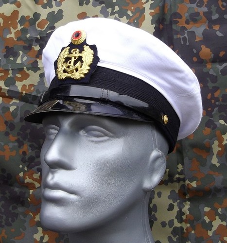Marine schirmmütze weiss - marine,