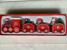 Holzzug 19 cm |Weihnachtszug Dekoration Weihnachten Geschenk