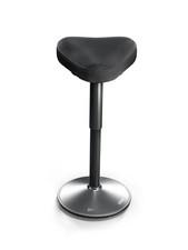 CLOUVOU Nexus Bürohocker -  ergonomischer Stehhocker - höhenverstellbar, schwarz