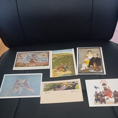 6alte postkarten farbig