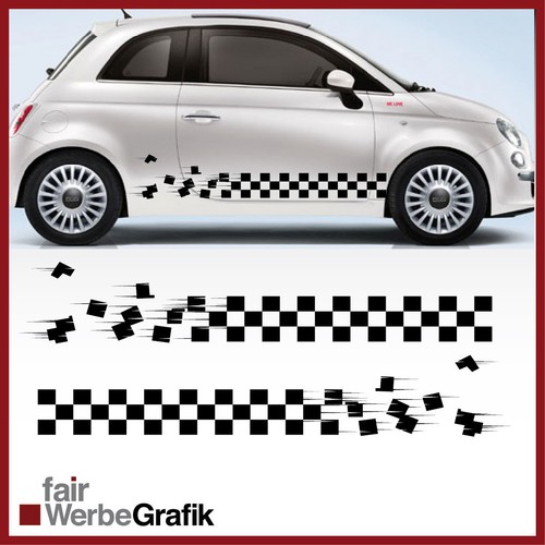Fiat 500 sticker style - fiat,