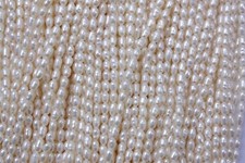 3-4 mm Oval 30 Zuchtperlen