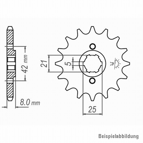 Ritzel vorne zähne yamaha - vorne,