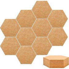 Pinnwand Kork 20 Stück, Sechseckige Korkplatte, Selbstklebende Korkwand, Kork...