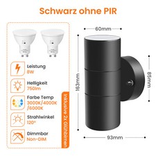Edelstahl LED Außenleuchte