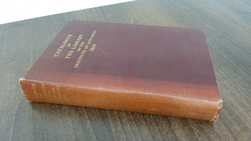 Catalogue the library of - of,