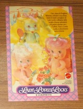 Seltene Werbung vintage Mattel LADY LOVELY LOCKS #10 1988