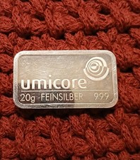 20g 999er Silberbarren Umicore