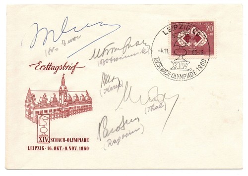 Schach fdc cover leipzig - -, fdc-cover: