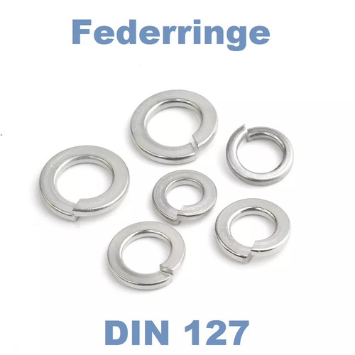 Federringe din 127 - din, edelstahl