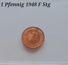 1 Pfennig 1948 F  in Bfr./Stempelglanz Aus original Rolle.