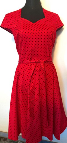 Rockabilly kleid rot - rockabilly,