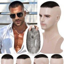 Herren Männer Echthaar Toupet