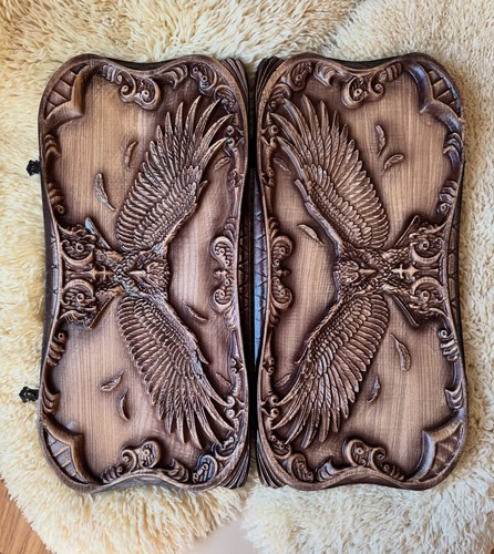 Artwork backgammon eagle - -,