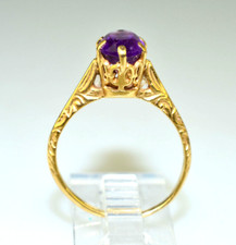 VINTAGE 14K GELBGOLD OVALER