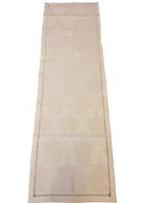 STRAUSS Tischläufer Läufer beige ca 49x157 antik-/ Barock-Stil Floral Kränze NEU
