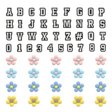 57 Stück Schuh Charms Blumen