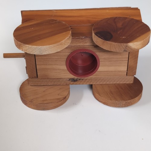Holz spardose planwagen - spardose,